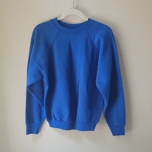 Better Basics Sweats By Tultex Vintage Blue Crewneck Sweatshirt Unisex‎ Sz Large